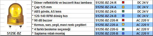 Q-Light Döner Reflektörlü ve Buzzerli İkaz Lambası