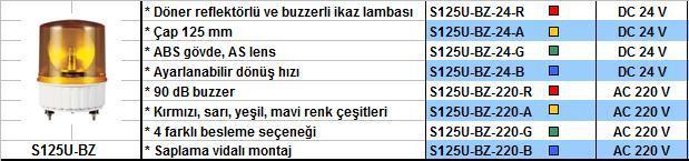 Q-Light Döner Reflektörlü ve Buzzerli İkaz Lambası