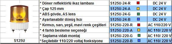 Q-Light Döner Reflektörlü İkaz Lambası