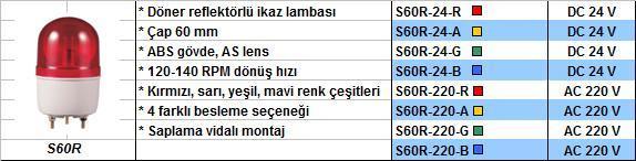 Q-Light Döner Reflektörlü İkaz Lambası