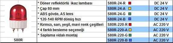 Q-Light Döner Reflektörlü İkaz Lambası