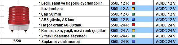 Q-Light Ledli Flasörlü İkaz Lambası