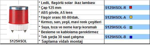 Q-Light Solar İkaz Lambası