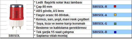 Q-Light Solar İkaz Lambası